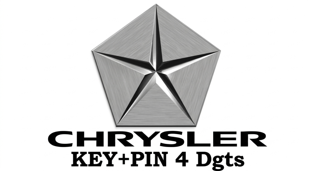 CHRYSLER KEY +PIN 4 Dígitos 1990 - 2020