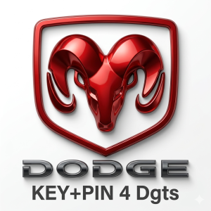DODGE KEY +PIN 4 Dígitos 1990 - 2020