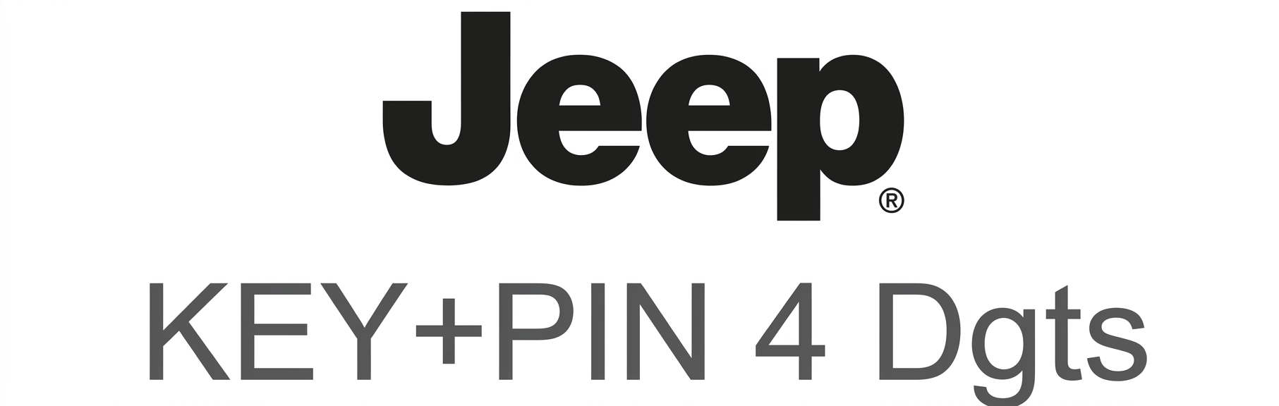 JEEP KEY +PIN 4 Dígitos 1990 - 2020