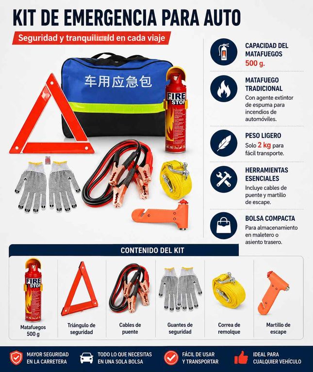 KIT DE EMERGENCIA PARA AUTOS - Imagen 2